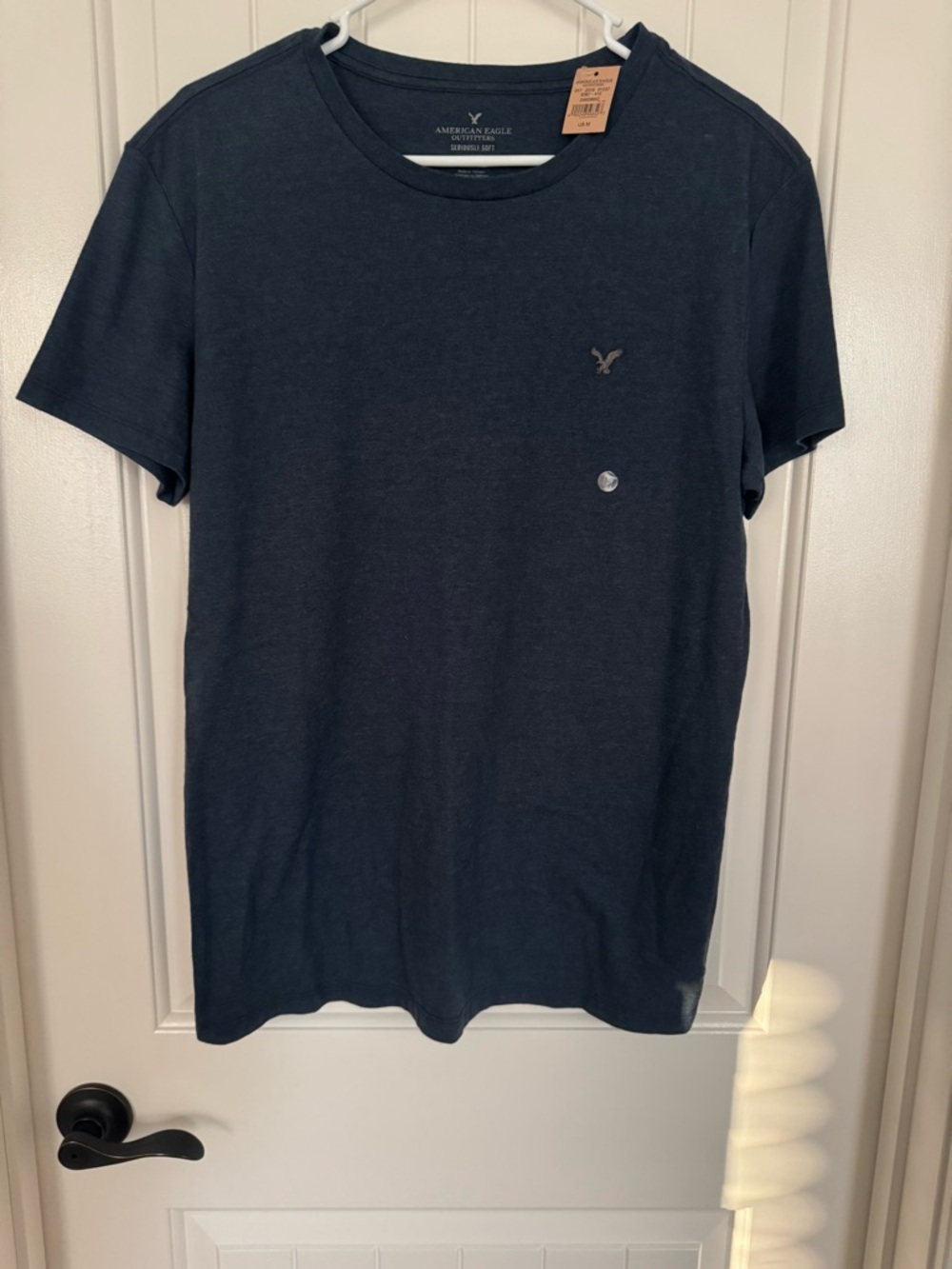 American Eagle Outfitters Seriously Soft Tee Navy Size Medium New With Tags